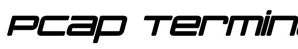 PCap Terminal font preview